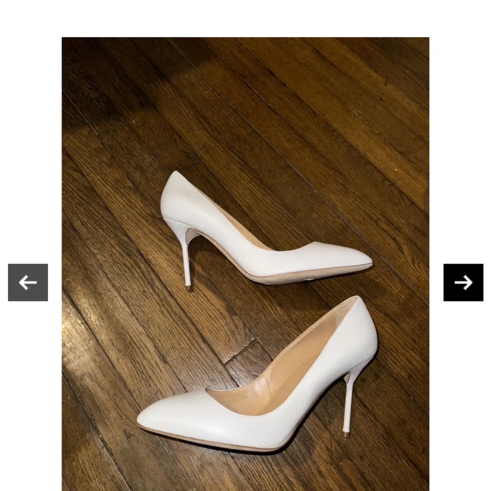 Sergio Rossi Classic White Heels